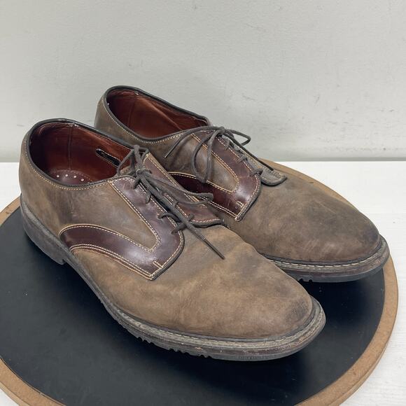 Allen Edmonds Berkshire Shoes Men Size 12 D Brown Ttim Accent Leather‎ Derby main image 10